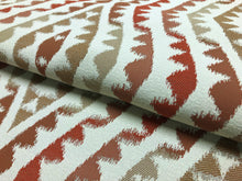 Load image into Gallery viewer, 1.5 Yd Designer Rusty Brown Beige Terracotta Ethnic Tribal Upholstery Fabric