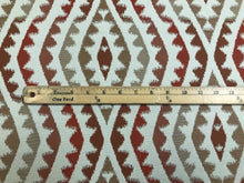 Load image into Gallery viewer, 1.5 Yd Designer Rusty Brown Beige Terracotta Ethnic Tribal Upholstery Fabric