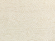 Load image into Gallery viewer, Designer White Beige Geometric Abstract Woven Upholstery Fabric