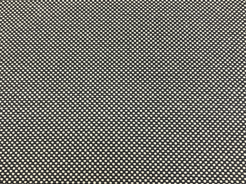 1 3/4 Yd Designer Woven Charcoal Black White Geometric Upholstery Fabric