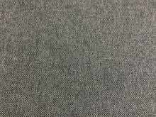 Load image into Gallery viewer, 1 1/2 Yd Designer MCM Mid Century Modern Black Grey Charcoal Herringbone Upholstery Fabric