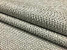 Load image into Gallery viewer, Designer Woven Beige Cream Grey MCM Mid Century Modern Tweed Upholstery Fabric