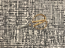 Load image into Gallery viewer, 1 1/3 Yd Kravet Art Scene Indoor Upholstery Grey Cream Abstract MCM Upholstery Fabric
