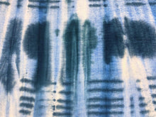 Load image into Gallery viewer, 1 3/4 Yd Designer French Navy Blue Indigo Ombre Tie Dye Chenille Upholstery Fabric