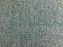 Load image into Gallery viewer, Designer Water &amp; Stain Resistant MCM Mid Century Modern French Blue Beige Chenille Strie Upholstery Fabric