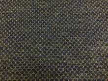 Load image into Gallery viewer, Designer Water &amp; Stain Resistant Indigo Navy Blue Grey Woven MCM Mid Century Modern Upholstery Fabric
