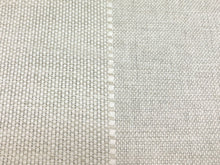 Load image into Gallery viewer, 1 1/3 Yd Designer Rustic Linen Flax Woven Oatmeal Cream Stripe Upholstery Fabric