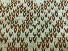 Load image into Gallery viewer, Reversible Water &amp; Stain Resistant Beige Rusty Brown Abstract Geometric Chenille Upholstery Fabric