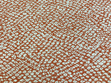 Load image into Gallery viewer, 1 1/3 Yd Designer Water &amp; Stain Resistant Coral Red White Abstract Animal Pattern Upholstery Fabric