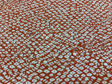 Load image into Gallery viewer, 1 1/3 Yd Designer Water &amp; Stain Resistant Coral Red White Abstract Animal Pattern Upholstery Fabric