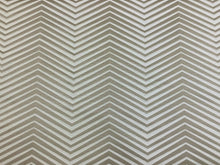 Load image into Gallery viewer, Romo Black Edition Xanadu Clay 7591/05 Beige Cream Silk Cotton Chevron Upholstery Drapery Fabric