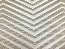 Load image into Gallery viewer, Romo Black Edition Xanadu Clay 7591/05 Beige Cream Silk Cotton Chevron Upholstery Drapery Fabric