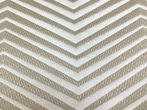 Romo Black Edition Xanadu Clay 7591/05 Beige Cream Silk Cotton Chevron Upholstery Drapery Fabric