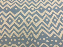 Load image into Gallery viewer, Quadrille China Seas Deauville Aqua Blue White Linen Cotton Upholstery Drapery Fabric