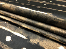 Load image into Gallery viewer, ALLURE BERKANE-COCOA STRIPE TRIBAL PRINT ON COTTON SATIN Abstract DECORATIVE, DRAPERY &amp; UPHOLSTERY Fabric