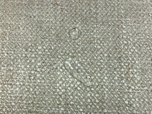 Load image into Gallery viewer, Designer Water &amp; Stain Resistant Linen Viscose Cream Beige MCM Mid Century Modern Tweed Upholstery Fabric