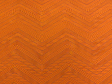 Load image into Gallery viewer, Designer Water &amp; Stain Resistant Orange Purple Geometric Chevron Matelasse Upholstery Fabric