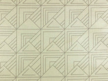 Load image into Gallery viewer, Designer Water &amp; Stain Resistant Beige Taupe Abstract Geometric Laminated Upholstery Fabric