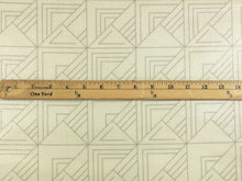 Load image into Gallery viewer, Designer Water &amp; Stain Resistant Beige Taupe Abstract Geometric Laminated Upholstery Fabric