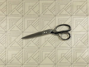 Designer Water & Stain Resistant Beige Taupe Abstract Geometric Laminated Upholstery Fabric