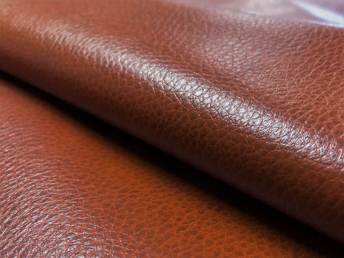 Designer Rusty Brown Vegan Faux Leather Upholstery Vinyl