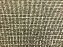 Load image into Gallery viewer, Designer Water &amp; Stain Resistant Grey Cream Taupe MCM Mid Century Modern Tweed Upholstery Fabric