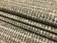 Load image into Gallery viewer, Designer Water &amp; Stain Resistant Grey Cream Taupe MCM Mid Century Modern Tweed Upholstery Fabric