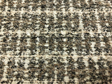 Load image into Gallery viewer, Designer Water &amp; Stain Resistant Grey Cream Taupe MCM Mid Century Modern Tweed Upholstery Fabric