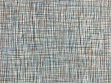 Load image into Gallery viewer, Designer Heavy Duty MCM Brown Blue Tweed Faux Leather Upholstery Vinyl