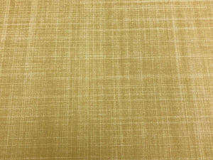 Designer Softened Cotton Linen Honey Mustard Textured MCM Mid Century Modern Upholstery Drapery Fabric
