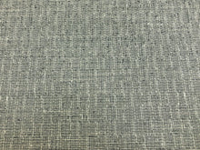 Load image into Gallery viewer, Designer Water &amp; Stain Resistant Black Grey Speckled MCM Mid Century Modern Tweed Upholstery Fabric