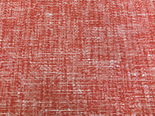 Load image into Gallery viewer, 1 1/3 Yd Designer Water &amp; Stain Resistant Indoor Outdoor Coral White Abstract Woven Upholstery Drapery Fabric