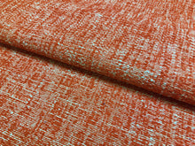 Load image into Gallery viewer, 1 1/3 Yd Designer Water &amp; Stain Resistant Indoor Outdoor Coral White Abstract Woven Upholstery Drapery Fabric