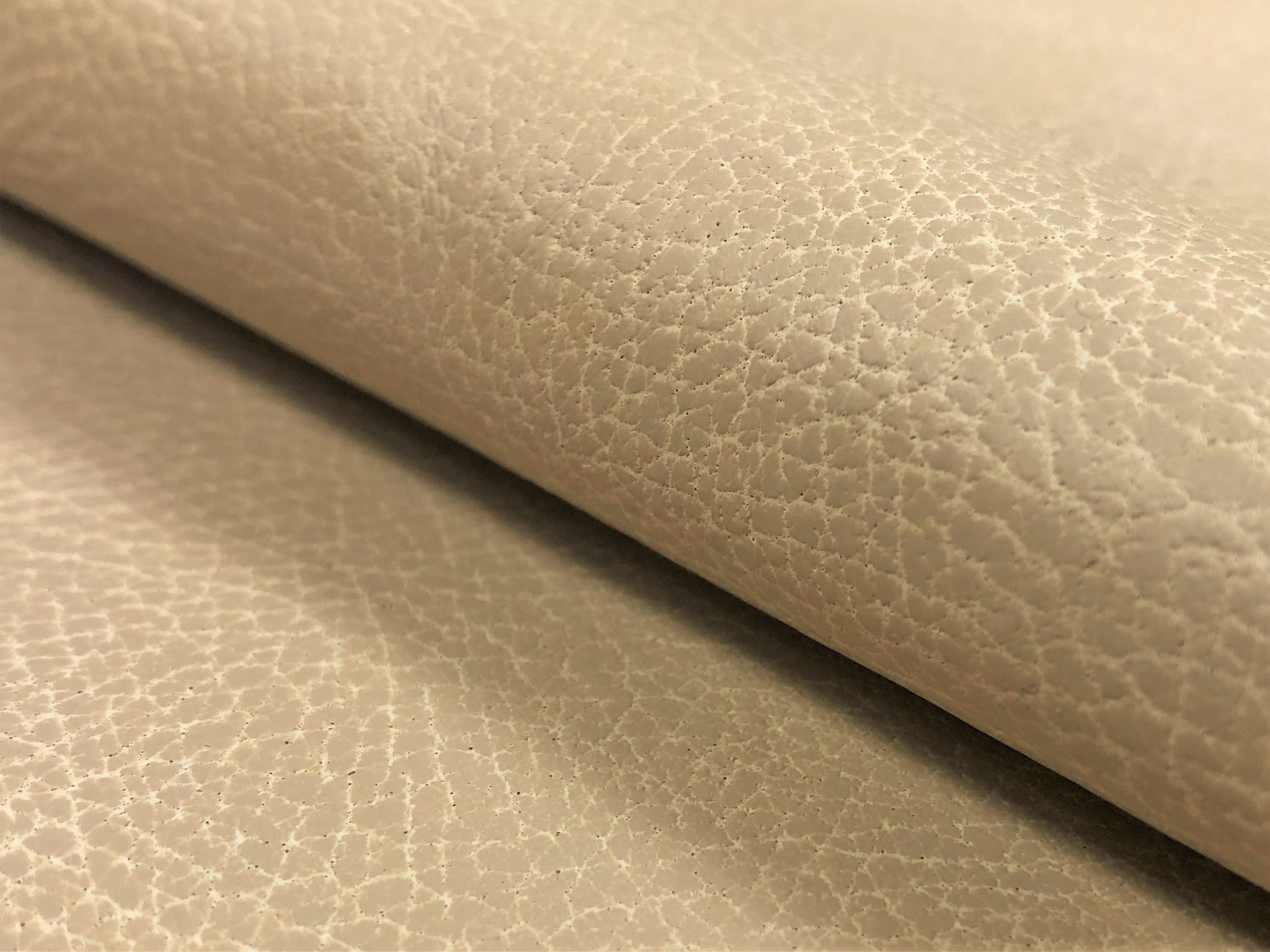 Taupe Faux Leather Fabric by the yard
