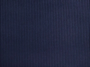 Navy Blue Micro Corduroy Stripe Upholstery Drapery Fabric