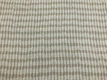 Load image into Gallery viewer, Designer Heavy Duty Off White Taupe Neutral Geometric Belgian Linen Upholstery Drapery Fabric