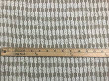 Load image into Gallery viewer, Designer Heavy Duty Off White Taupe Neutral Geometric Belgian Linen Upholstery Drapery Fabric