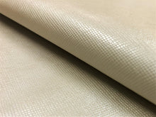 Load image into Gallery viewer, Heavy Duty Pearlescent Cream Faux Leather Upholstery Vinyl / Buttercream