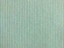 Load image into Gallery viewer, Designer Water &amp; Stain Resistant Seafoam Green Taupe Stripe Upholstery Fabric