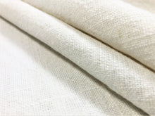 Load image into Gallery viewer, Designer Stone Washed Cream Linen Upholstery Drapery Fabric