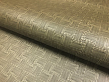 Load image into Gallery viewer, Designer Heavy Duty Geometric Abstract Beige Black Faux Leather Upholstery Vinyl