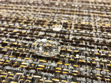 Load image into Gallery viewer, Designer Water &amp; Stain Resistant Grey Brown Yellow MCM Tweed Upholstery Fabric