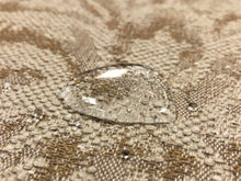 Load image into Gallery viewer, 1.5 Yds Designer Water &amp; Stain Resistant Heavy Duty Mustard Beige Linen Floral Upholstery Fabric
