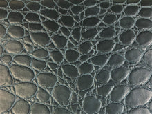 Load image into Gallery viewer, Designer Navy Blue Reptile Alligator Vegan Upholstery Vinyl
