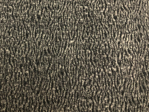 1 1/3 Yd Designer Charcoal Grey Abstract Chenille Upholstery Fabric