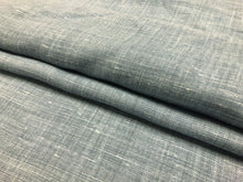 Load image into Gallery viewer, 1.5 Yd Holland &amp; Sherry Oshin Stone Wash Blue Belgian Linen Upholstery Drapery Fabric