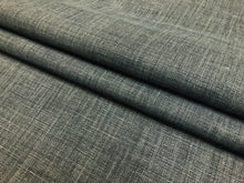 Load image into Gallery viewer, 1.5 Yd Designer Navy Blue Stone Washed Upholstery Backed Belgian Linen Fabric
