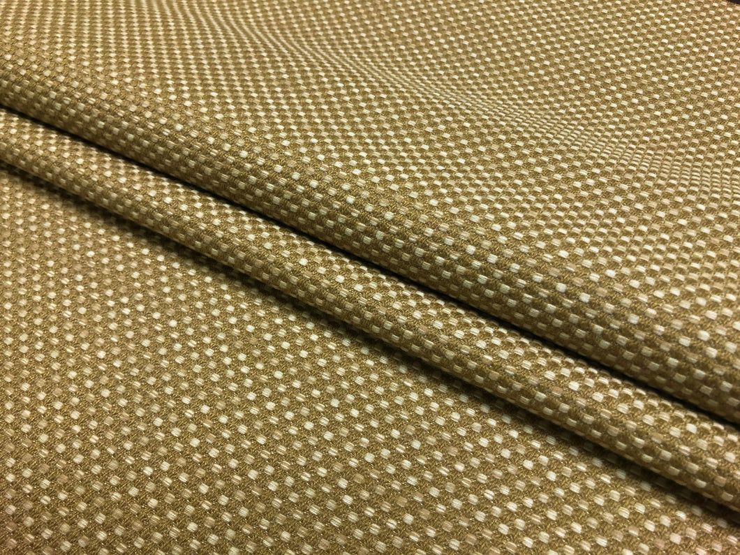 Designer Water & Stain Resistant MCM Mid Century Modern Wheat Beige Woven Upholstery Fabric