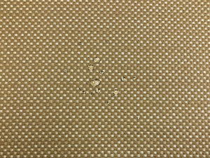 Designer Water & Stain Resistant MCM Mid Century Modern Wheat Beige Woven Upholstery Fabric