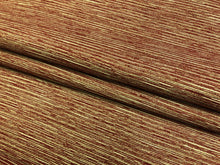 Load image into Gallery viewer, Designer Rusty Red Beige Abstract Chenille Upholstery Fabric